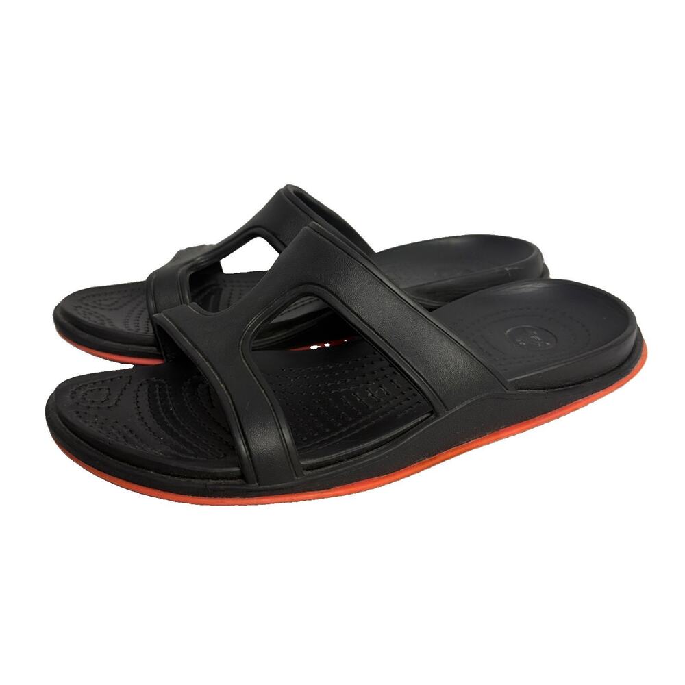 Crocs Serena Slide Black Slip On Comfort Slides Sandals Women's Size 8